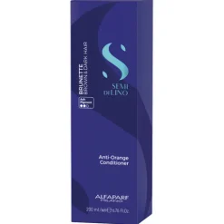 Alfaparf Semi Di Lino Brunette Condicionador Anti-Laranja Cabelo Castanho