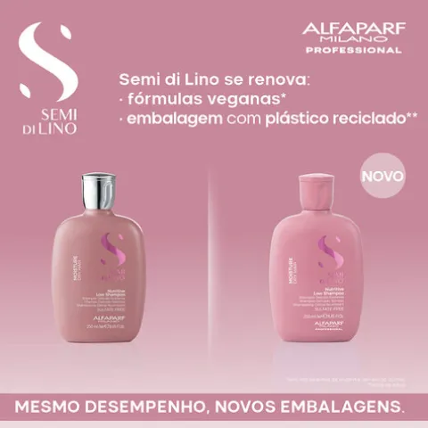 Alfaparf Semi Di Lino Moisture Low Shampoo Nutritivo Cabelo Seco