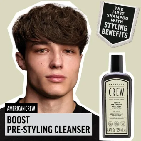 American Crew Boost Pre-Styling Shampoo Volumizador Para Homem
