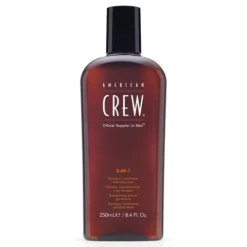 American Crew Classic 3-In-1 Shampoo Condicionador E Gel Banho Para Homem