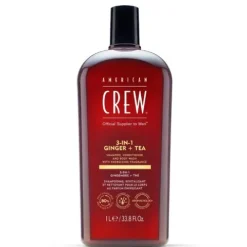 American Crew Energizing 3-In-1 Shampoo Condicionador Gel Banho Para Homem