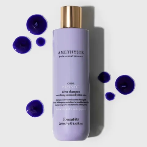 Amethyste Blonde Cool Blonde Silver Shampoo Matizador Para Cabelos Loiros