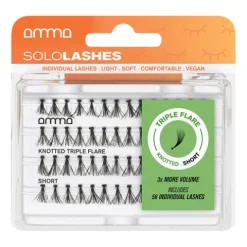 Amma Sololashes Pestanas Postiças Com Nó Triple Flare S