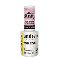 Andreia All In One Cotton Candy Top Coat 02 Milky Pink