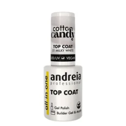 Andreia All In One Cotton Candy Top Coat 01 Milky White