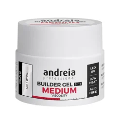 Andreia Builder Gel 3In1 Gel Construção Média Viscosidade Soft White