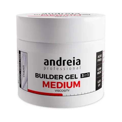 Andreia Builder Gel 3In1 Gel Construção Média Viscosidade Clear