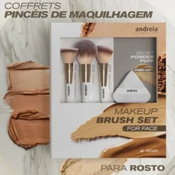 Andreia Coffret Makeup Brush Set Para Rosto