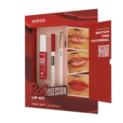 Andreia Coffret Makeup Red Obsession Lip Kit