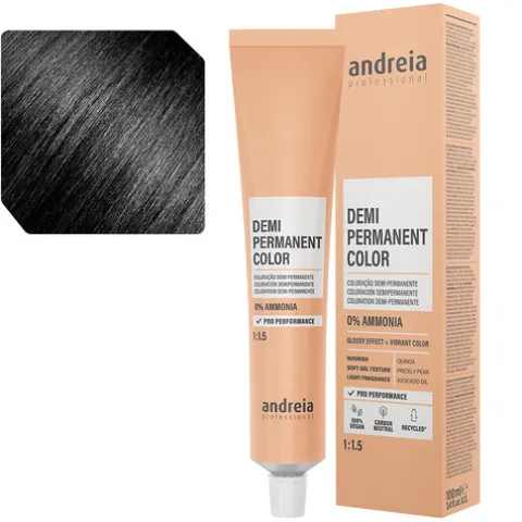 Andreia Coloração Demi Permanente 1.0 Preto Natural