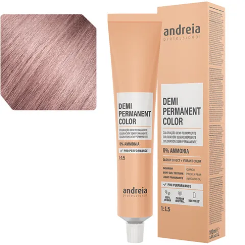 Andreia Coloração Demi Permanente 10.65M Louro Platinado Irisado Vermelho