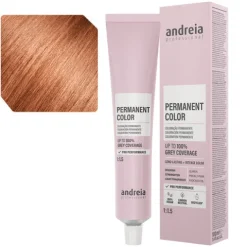 Andreia Coloração Permanente 8.43 Louro Claro Laranja Dourado