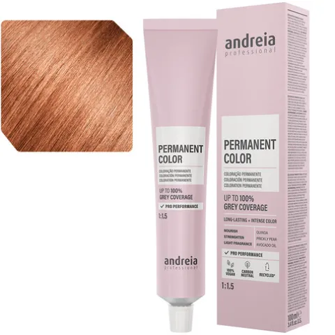 Andreia Coloração Permanente 8.43 Louro Claro Laranja Dourado