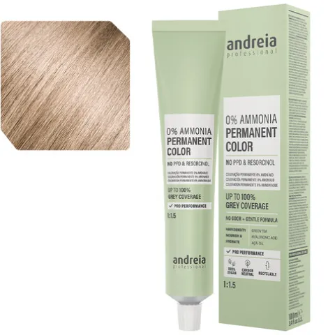 Andreia Coloração Permanente 0% Amoníaco 10.0 Louro Platinado Natural