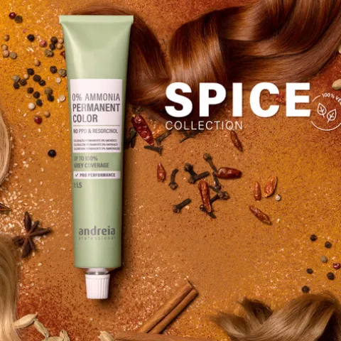 Andreia Coloração Permanente 0% Amoníaco 4.3 Castanho Médio Dourado