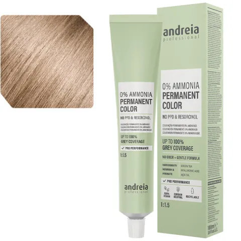 Andreia Coloração Permanente 0% Amoníaco 9.0 Louro Muito Claro Natural