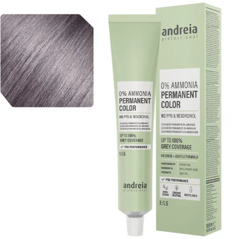 Andreia Coloração Permanente 0% Amoníaco 8.21 Louro Claro Pérola