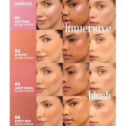 Andreia Immersive Blush 03 Light Coral Glow Finish