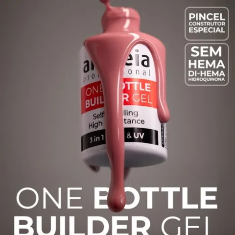 Andreia One Bottle Gel Construção 3 Em 1 Baixa Viscosidade Baby Pink