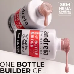 Andreia One Bottle Gel Construção 3 Em 1 Baixa Viscosidade Cool Nude