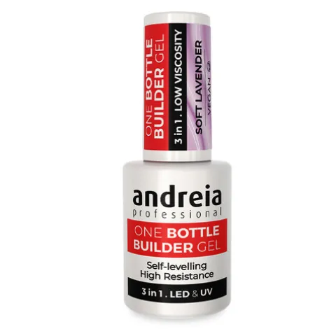 Andreia One Bottle Gel Construção 3 Em 1 Baixa Viscosidade Soft Lavander