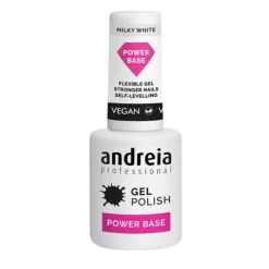 Andreia Power Base Creme Alta Viscosidade Verniz Gel - Milky White