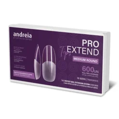 Andreia Pro Extend Tips Extensões De Unhas Medium Round Formato Redondo