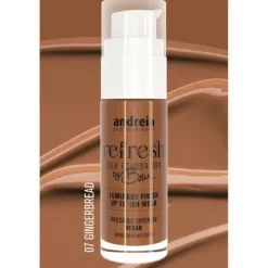 Andreia Refresh Silk Foundation By Bru 07 Gingerbread
