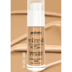 Andreia Refresh Silk Foundation By Bru 03 Cool Sand