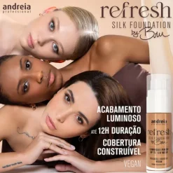 Andreia Refresh Silk Foundation By Bru 03 Cool Sand
