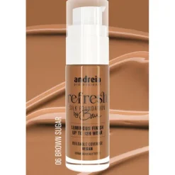 Andreia Refresh Silk Foundation By Bru 06 Brown Sugar
