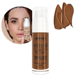 Andreia Refresh Silk Foundation By Bru 08 Salted Caramel