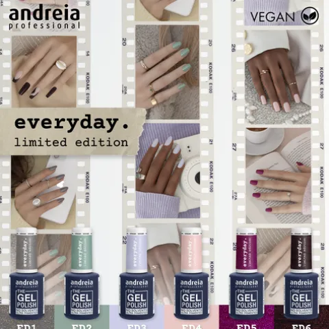 Andreia The Gel Polish Coleção Everyday Ed6 Castanho Metalizado