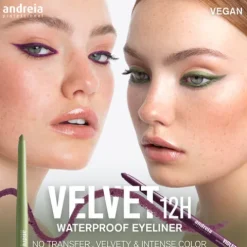 Andreia Velvet 12H Waterproof Eyeliner Deep Green