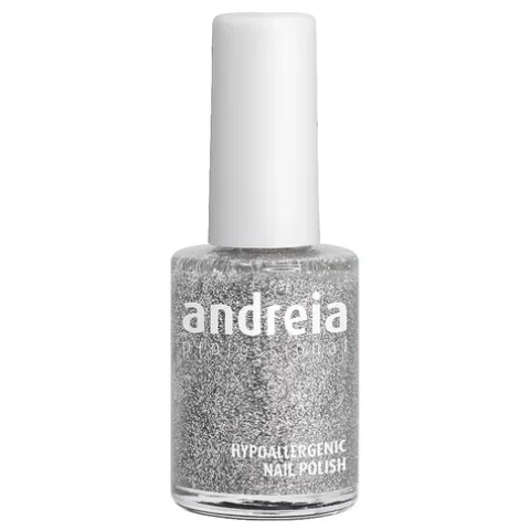 Andreia Verniz Hipoalergénico 60 Glitter Prateado