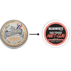 Beardburys Spider Cera Para O Cabelo Acabamento Mate Fixação Média