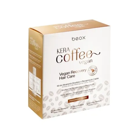 Beox Keracoffee Vegan Kit Alisamento E Recuperação Capilar