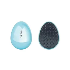 Bifull Detangler Hair Egg Mini Escova De Cabelo Oval Azul