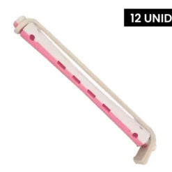 Bigoudis 901 - Rosa/Branco