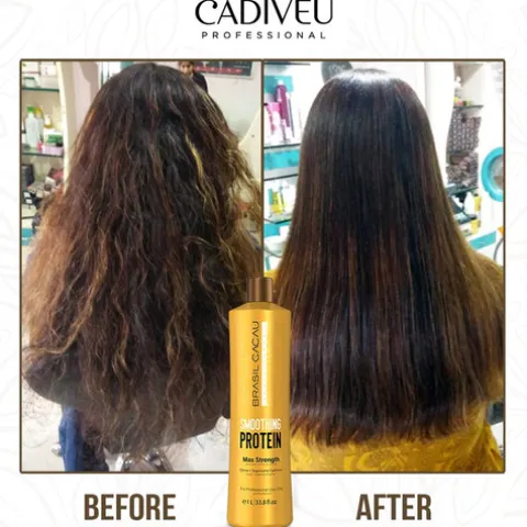 Brasil Cacau Smoothing Protein Alisamento De Força Máxima