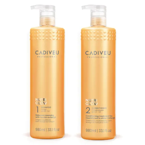 Cadiveu Nutri Glow Kit Profissional Laminação Champô + Condicionador