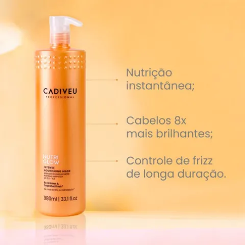 Cadiveu Nutri Glow Kit Profissional Laminação Champô + Máscara