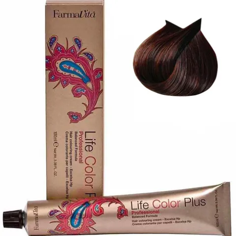 Farmavita Coloração Life Color Plus 5.52 Castanho Claro Acaju Irisado