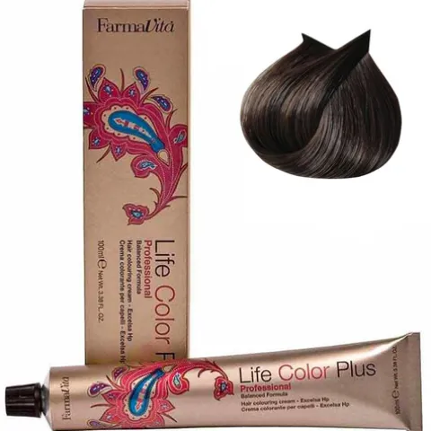 Farmavita Coloração Life Color Plus 5.12 Castanho Claro Cinza Irisado
