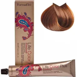 Farmavita Coloração Life Color Plus 8.34 Louro Claro Dourado Acobreado