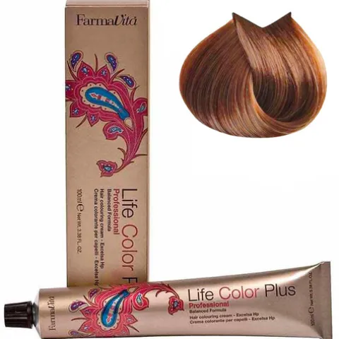Farmavita Coloração Life Color Plus 8.34 Louro Claro Dourado Acobreado