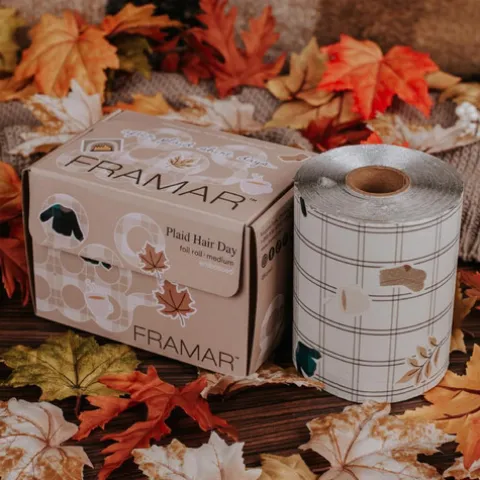 Framar Plaid Hair Day Rolo Papel De Alumínio