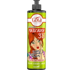 Gota Dourada Condicionador Matizador 3D - Vermelho Intenso