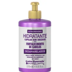 Gota Dourada Creme Pentear Fortalecimento Desamarelador