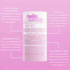 Hello Sunday The Shimmer One Mineral Glow Stick Fps 45